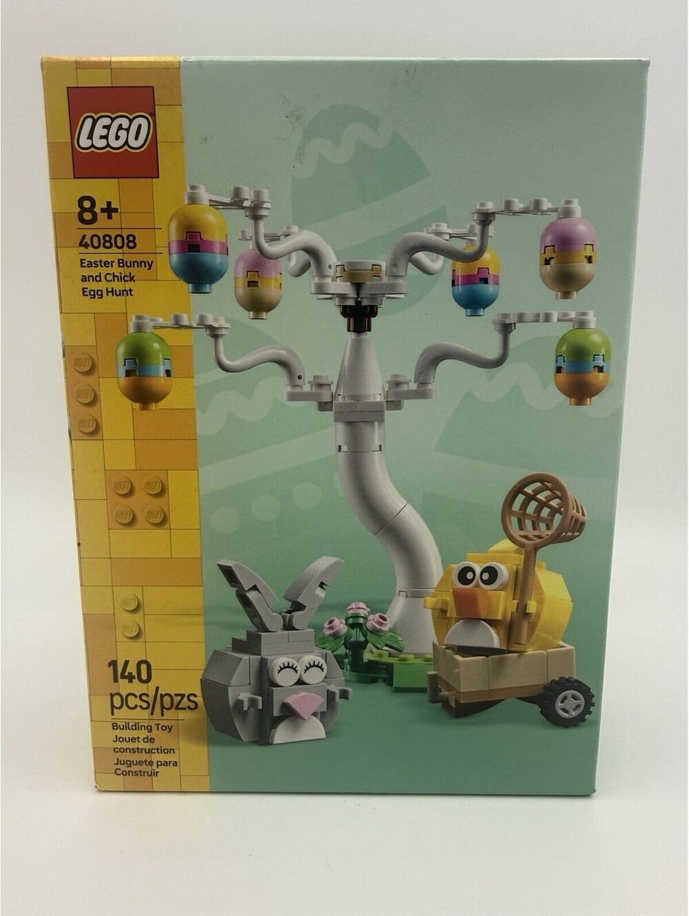 New LEGO® HOLIDAY Easter Bunny and Chick Egg Hunt Building Set #40808, 140 pcs